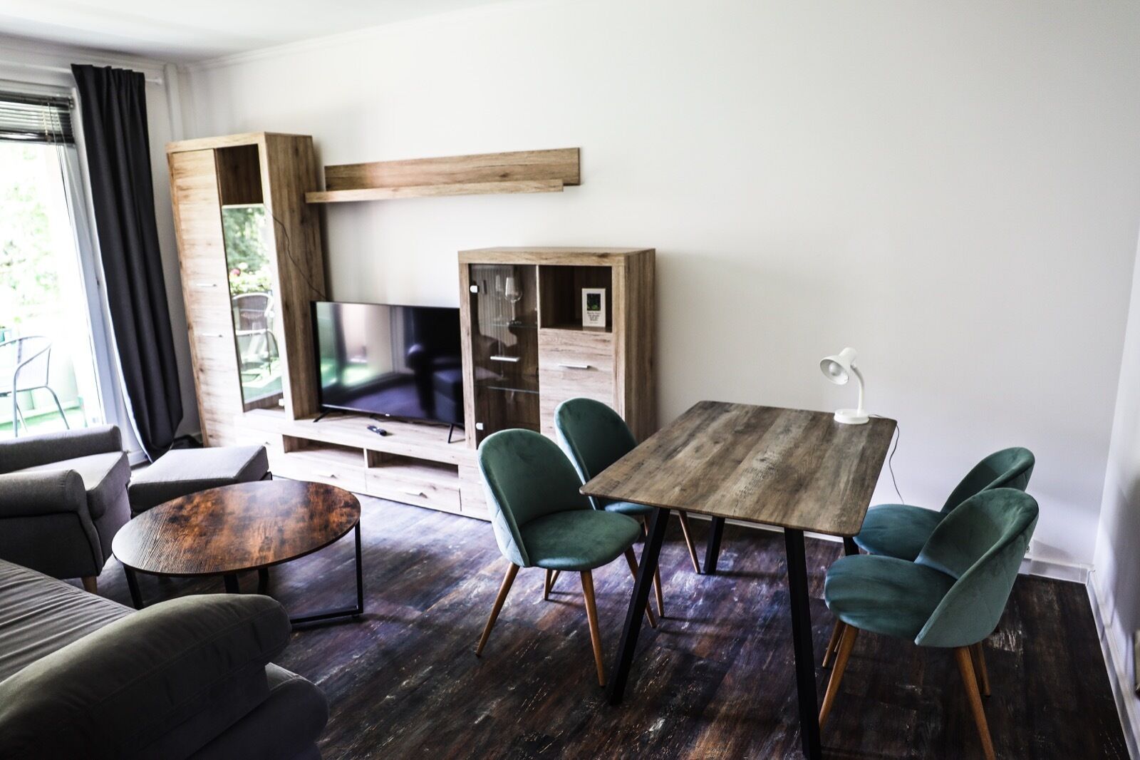 Comfort Apartment | Living area | 120-inch flat-screen TV with digital channels, TV