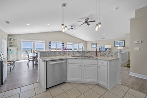 Interior - Ocean front gem offering 6BR/5BA with direct beach access! (North Topsail Beach)