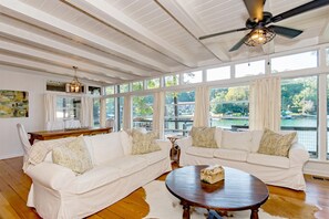 Smart TV - Lake Front House on Quiet Cove (Eclectic)