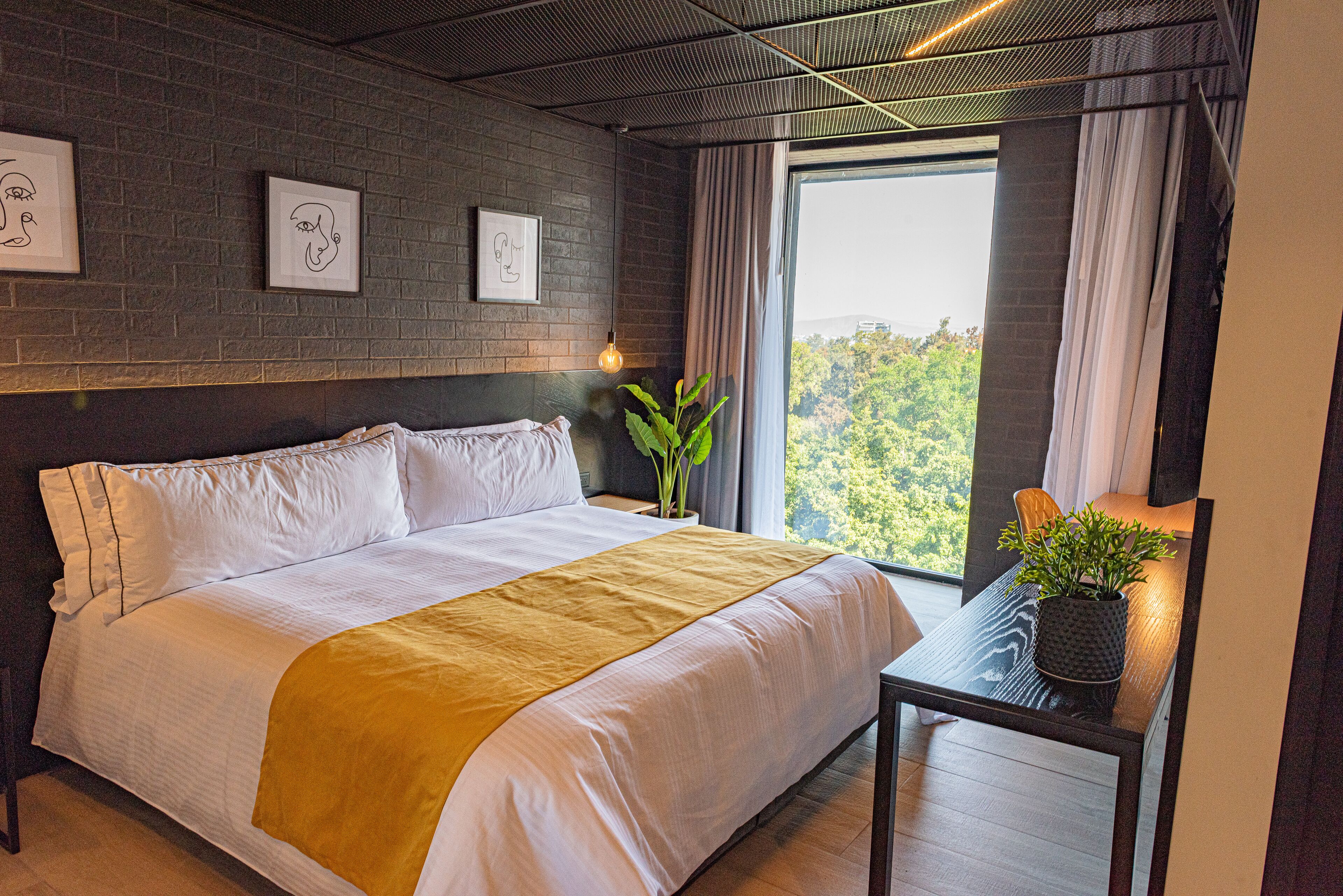 Habitación Deluxe 1 cama King Size | Minibar, caja de seguridad en la habitación y escritorio 