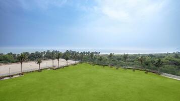 Outdoor wedding area