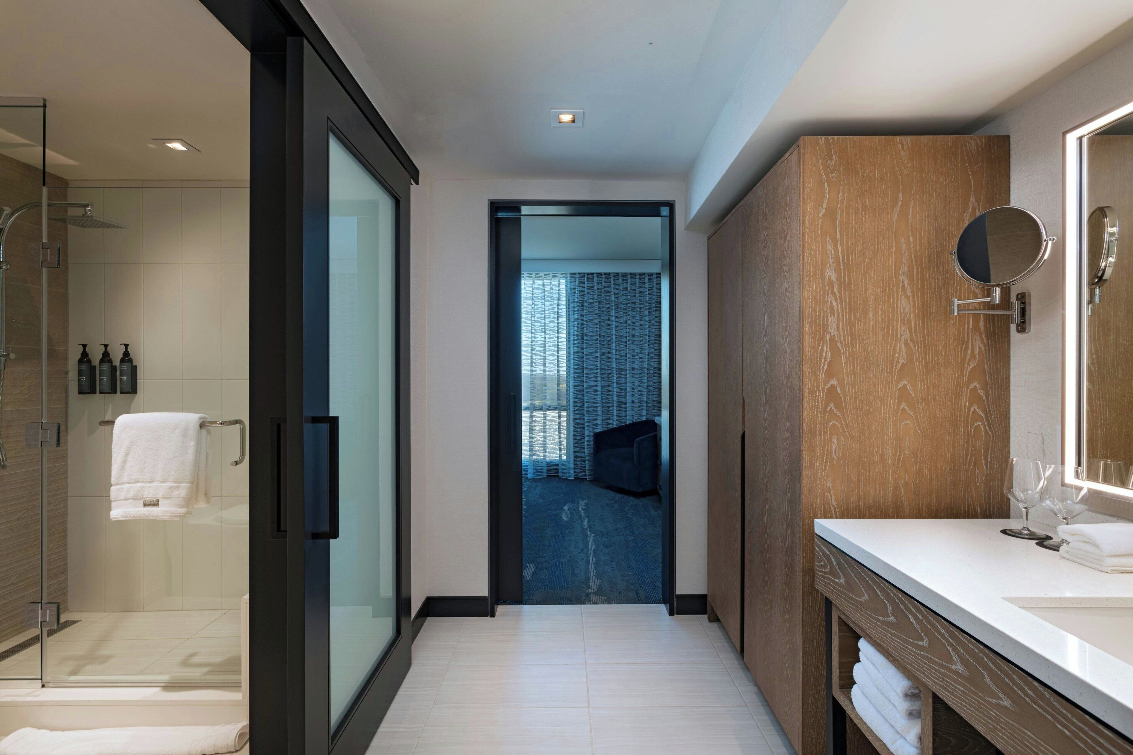 junior suite, 1 king bed | bathroom | bathtub, towels