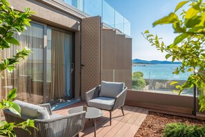 Deluxe Apartment, 1 Bedroom, Pool Access, Sea View | View from room