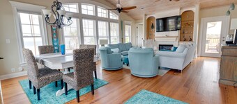 Spacious Home, Steps to the Beach w/ Marsh Views