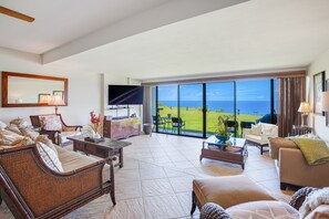 Televisión, reproductor de DVD y estéreo 