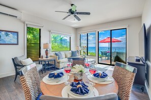Interior - Snowbird-friendly oceanfront condo with heated pool, lanai, and amazing views (Poipu)