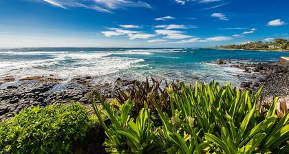 Prime Top-Floor View Oceanfront Condo w/ A/C, Free WiFi, Lanai, Shared W/D, BBQs