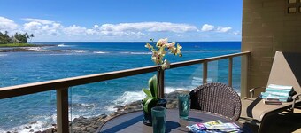 Oceanfront Condo near Lawai Beach w/Lanai, Free WiFi, Shared BBQ, W/D, & A/C