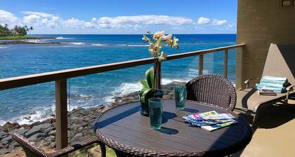 Oceanfront Condo near Lawai Beach w/Lanai, Free WiFi, Shared BBQ, W/D, & A/C