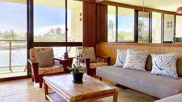 TV, DVD player, stereo