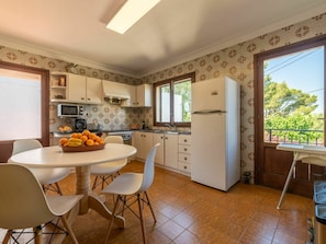 Microwave, oven, dishwasher, high chair