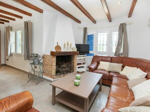 Télévision, cheminée