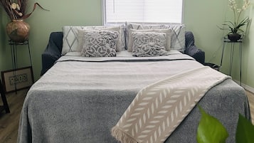 2 bedrooms, iron/ironing board, travel crib, free WiFi