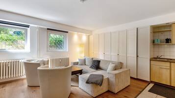 TV, DVD player, stereo