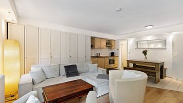 TV, DVD player, stereo