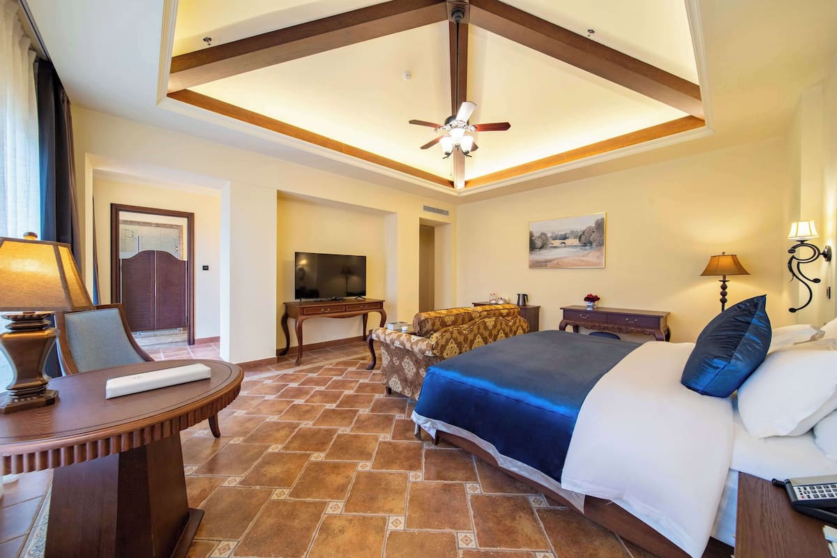 Suite, 1 cama de matrimonio grande, no fumadores | Escritorio, wifi gratis, ropa de cama