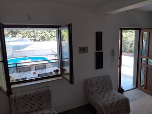 Uitzicht vanuit accommodatie