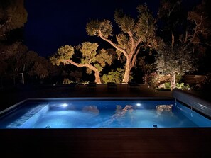 Outdoor pool, a heated pool - Villa Pienezza 8p 4 bedrooms very quiet Pinarellu 5min from beaches Heated swimming pool (Pinarellu)