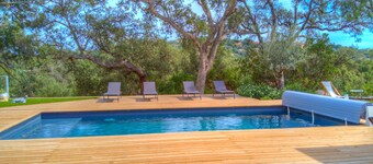 Villa Pienezza 8p 4 bedrooms very quiet Pinarellu 5min from beaches Heated swimming pool