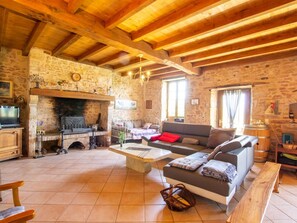 Fernseher, Kamin