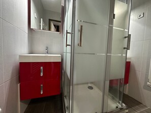 Bathroom - Cozy studio at the foot of the slopes, splendid view (Samoëns)
