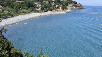 Nära stranden och strandhanddukar