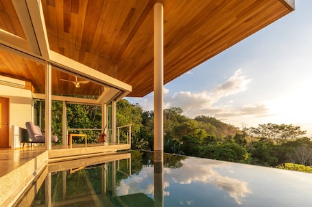 Outdoor pool. Its all about the view. (We absorb the 13.5% VAT tax)