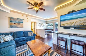 TV, DVD player, books