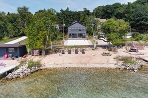 Exterior - Beach House on Crystal Lake - Private Beach, Appointed by West Elm (Beulah)