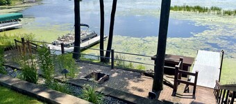 Home w/ hot tub, game room, sauna on Lake Wausau near Granite Peak