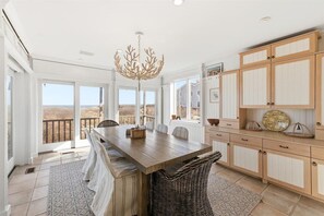 Dining - Beach Way: 014-S E. Sandwich Waterfront, Extraordinary Panoramic Bay Views, Private Beach (East Sandwich)