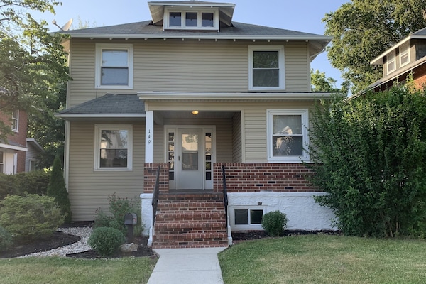 Single family home on a quiet street and a short walk to downtown Phoenixville.