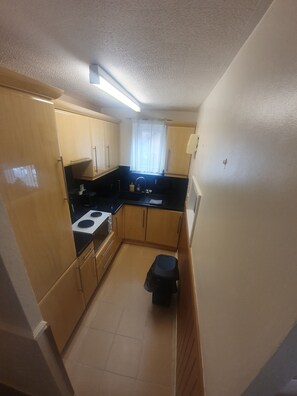 Apartment | Private kitchen | Fridge, microwave, oven, stovetop