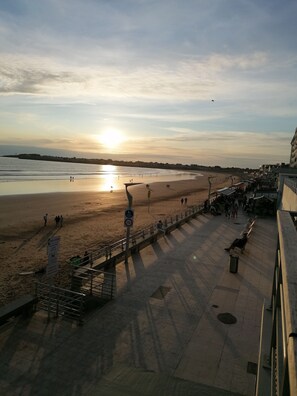 En la playa 