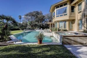 A heated pool