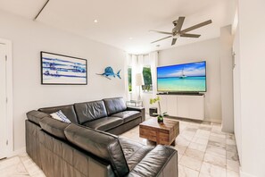 Smart TV, video games, ping pong, books