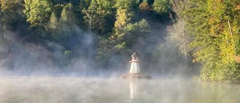 Chuveiro, produtos de toalete biodegradáveis, secador de cabelo