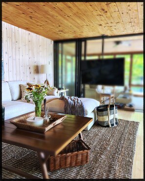 Smart TV, fireplace, computer monitors - Lake Rosseau Cottage on private 100 acres with 1550ft of shoreline (Windermere)