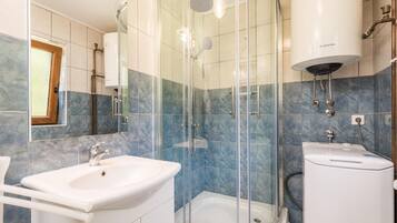 Shower, hair dryer