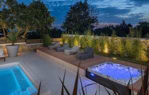 Terrace/patio - Luxurious home in Cabrunici with sauna (Cabrunici)