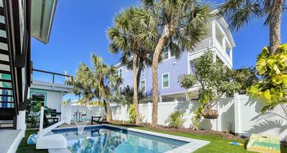 Private POOL/SPA-Almost beachfront, Amazing Gulf Views, walk to Bridge St.