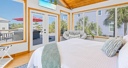 Private POOL/SPA-Almost beachfront, Amazing Gulf Views, walk to Bridge St.