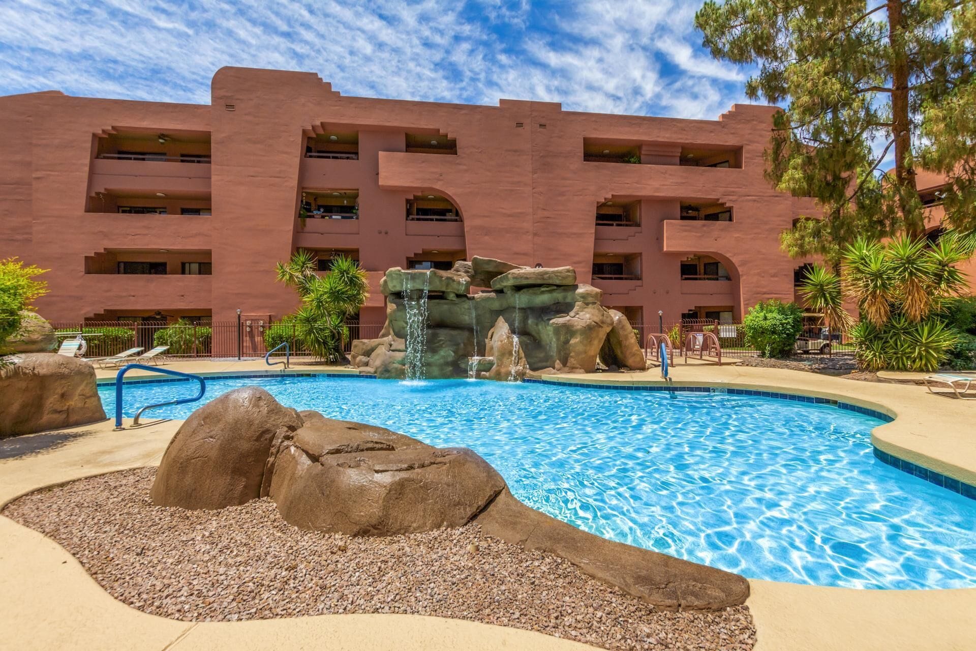 A heated pool
