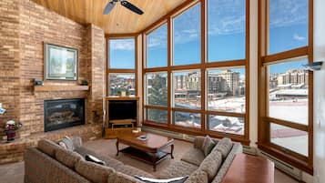 TV, fireplace, stereo