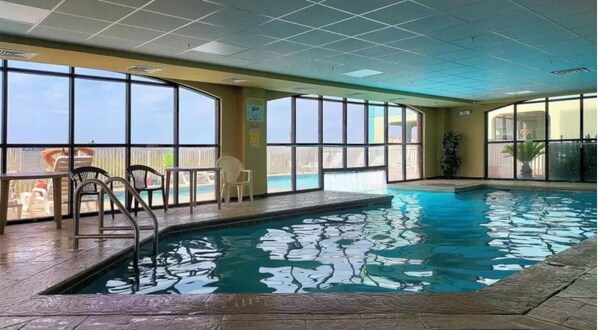 Indoor pool, outdoor pool