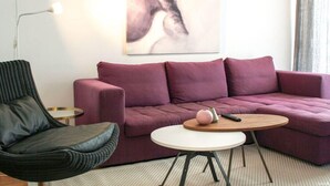 Apartment, 1 Bedroom, Balcony, City View | Living room - Outstanding One Bedroom Flisvos Apartment (Palaio Faliro)