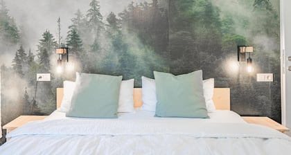 Apartment with fitness room, 50m to the ski bus