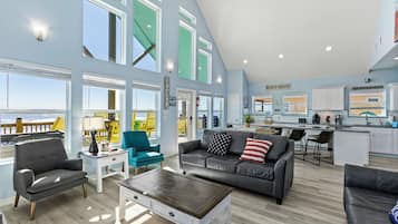 TV, video games, DVD player, foosball