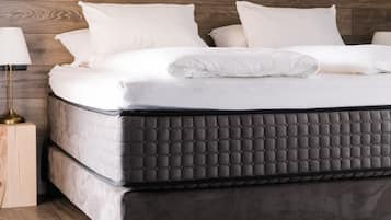 Premium bedding, pillow-top beds, individually decorated