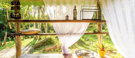 Uitzicht vanuit accommodatie